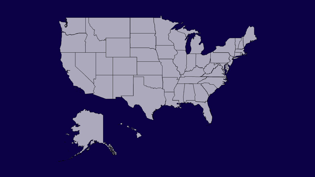 Coaching Week Map US-blank